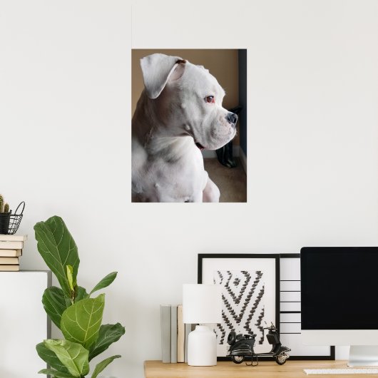 Wachten: De witte doos Poster (Thuiskantoor)