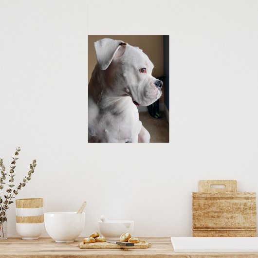 Wachten: De witte doos Poster (Keuken)