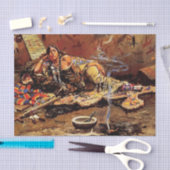 "Wachten en Mad" van Charles M Russell Tissuepapier (Craft)