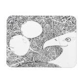 WACHTEN EN WACHTEN OP DE EIEREN OM TE HAREN MAGNEET (Horizontaal)