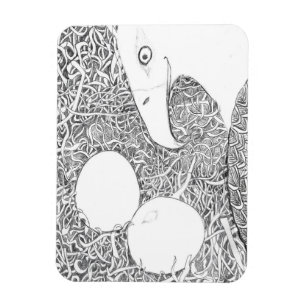 WACHTEN EN WACHTEN OP DE EIEREN OM TE HAREN MAGNEET