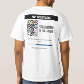 Wachten in de lounge ticketloze tijdperken t-shirt (Achterkant)