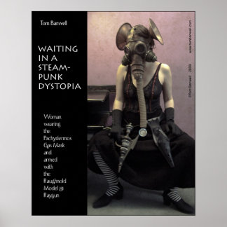 Wachten in een Steampunk Dystopie Poster