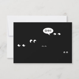 wachten in het donker : verrassingsfeest! kaart