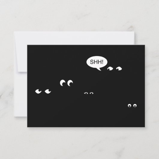 wachten in het donker : verrassingsfeest! kaart (Voorkant)