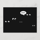 wachten in het donker : verrassingsfeest ! uitnodiging briefkaart (Voorkant)