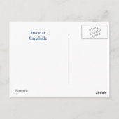 Wachten in het Sneeuw briefkaart (Achterkant)