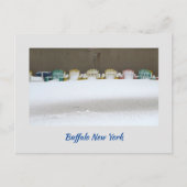 Wachten in het Sneeuw briefkaart (Voorkant)