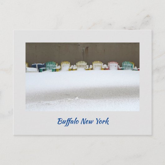 Wachten in het Sneeuw briefkaart (Voorkant)