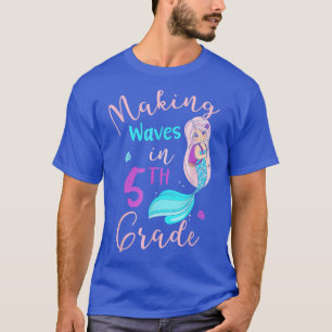 Wachten maken in 5e klas Zeemeermin terug naar sch T-shirt
