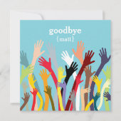 Wachten met Farewell Party Invitation Kaart (Voorkant)