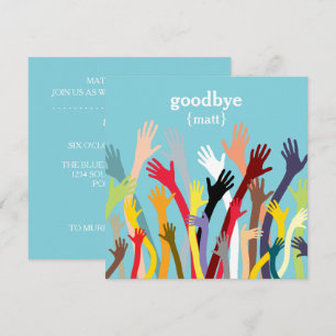Wachten met Farewell Party Invitation Kaart