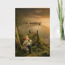 WACHTEN OM NA TE DENKEN OVER JE-MISSING YOU KAART