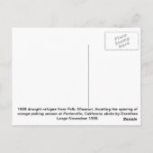 Wachten om sinaasappels te kiezen briefkaart (Achterkant)