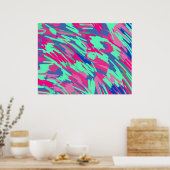 Wachten op Abstracte kunst in het voorjaar Poster (Keuken)
