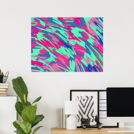 Wachten op Abstracte kunst in het voorjaar Poster