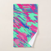 Wachten op Abstracte voorjaarsafdrukken Bad Handdoek (Handdoek)