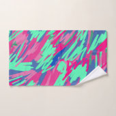 Wachten op Abstracte voorjaarsafdrukken Bad Handdoek (Handdoek)