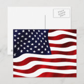 Wachten op Amerikaanse vlag Briefkaart (Voorkant / Achterkant)
