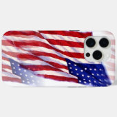 Wachten op Amerikaanse vlag Case-Mate iPhone Case (Achterkant (horizontaal))