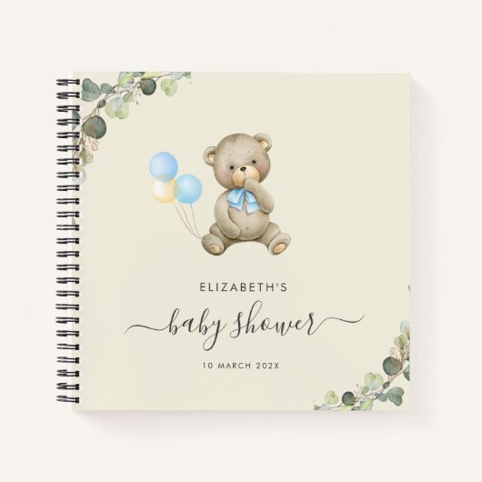 wachten op baby shower guestbook notitieboek (Voorkant)
