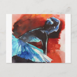 wachten op ballerina briefkaart