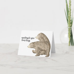 Wachten op Beer-hugs Kaart