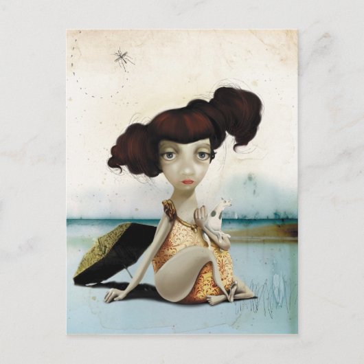 wachten op... briefkaart (Voorkant)