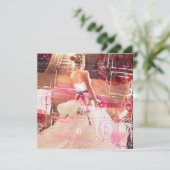 wachten op bruidsuitnodiging kaart (Staand voorkant)