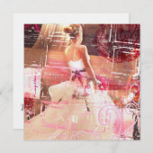 wachten op bruidsuitnodiging kaart (Voorkant / Achterkant)