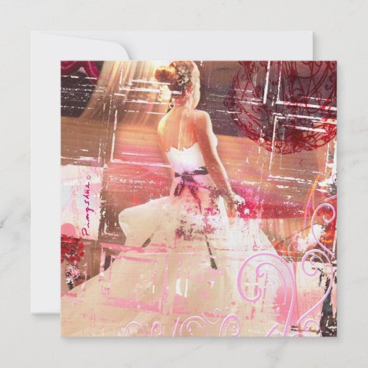 wachten op bruidsuitnodiging kaart (Voorkant)