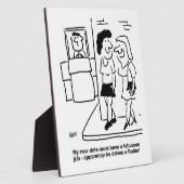 Wachten op date die "een roller" rijdt Grappig Fotoplaat (Zijkant)