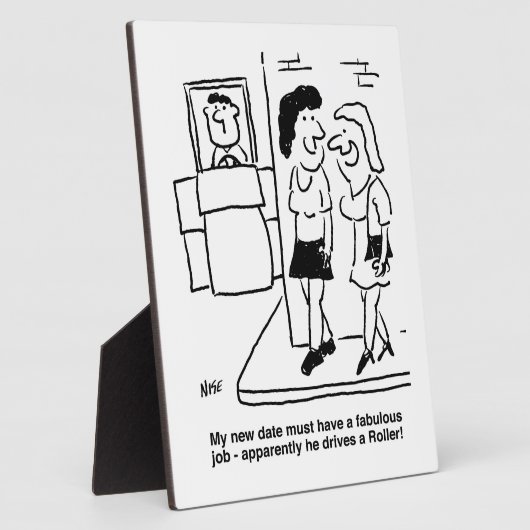 Wachten op date die "een roller" rijdt Grappig Fotoplaat (Zijkant)