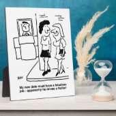 Wachten op date die "een roller" rijdt Grappig Fotoplaat (Zijkant)