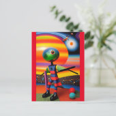 Wachten op de ballen om Surrealisme te laten valle Briefkaart (Staand voorkant)