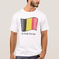 Wachten op de Belgische vlag De Rode Duivels T-Shi