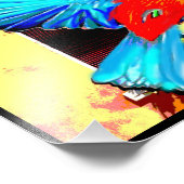 Wachten op de beschilderde bundel foto afdruk (Hoek)