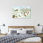 Wachten op de betere tijden 1980 canvas afdruk (Insitu (Slaapkamer))