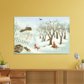 Wachten op de betere tijden 1980 canvas afdruk (Insitu (Woonkamer))