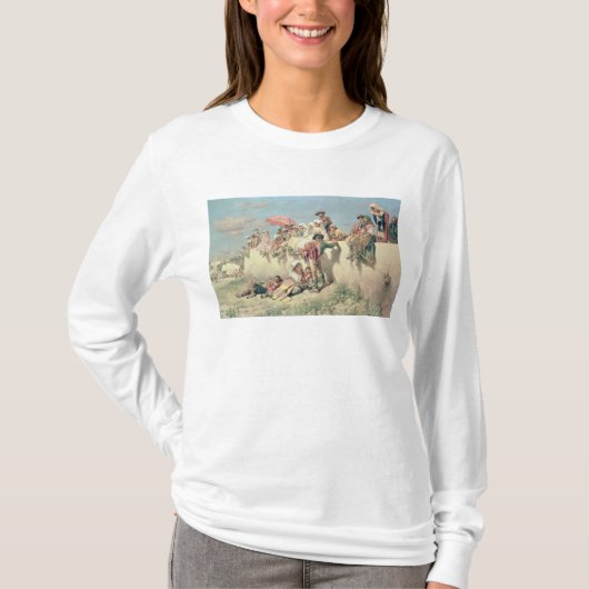 Wachten op de 'Blessing' buiten Rome T-shirt (Voorkant)