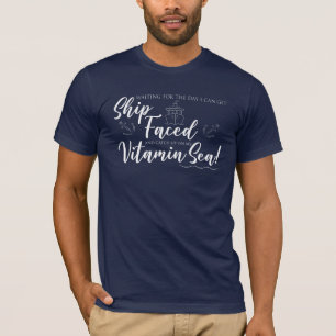 Wachten op de dag dat ik Ship Faced Nautical kan k T-shirt