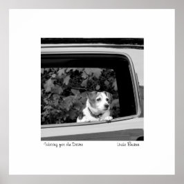 Wachten op de foto van de chauffeur door Linda Bec Poster