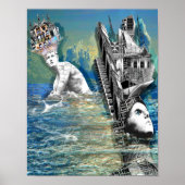 Wachten op de getijdedruk poster (Voorkant)