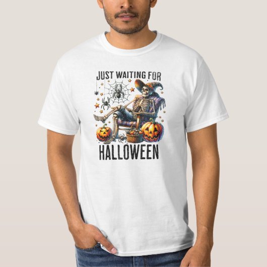 Wachten op de Halloween Rilex T-shirt (Voorkant)