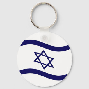 Wachten op de Israëlische vlag Sleutelhanger