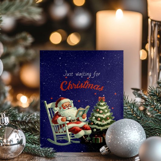 Wachten op de Kaart van de kerstvakantie