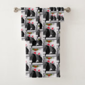 Wachten op de kerstman bad handdoek (Insitu)