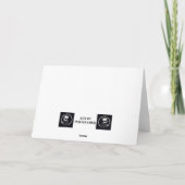 Wachten op de Kerstman bij het vuur Kaart (Achterkant)