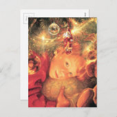 Wachten op de kerstman feestdagenkaart (Voorkant / Achterkant)