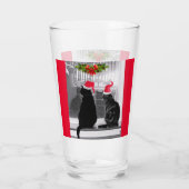 Wachten op de kerstman glas (Achterkant)